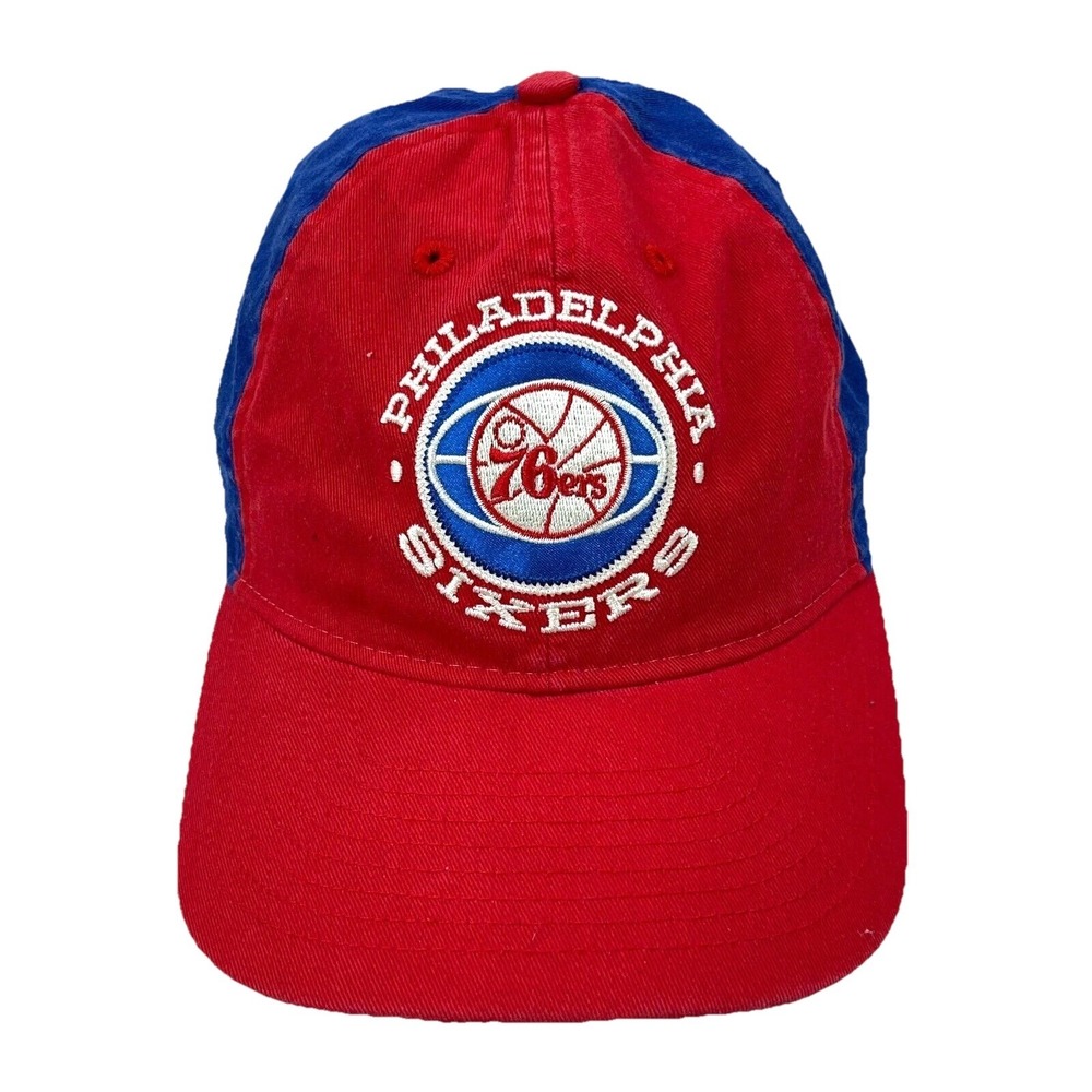 Philadelphia 76ers Hat Cap Strap Back Red Blue Dad Baseball Adjustable NBA Adult